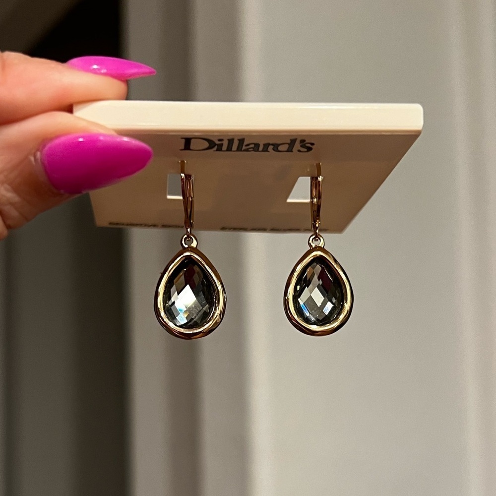 STERLING SILVER DANGLE EARRINGS - Picture 2 of 4